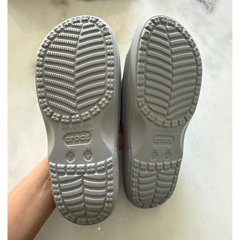 Crocs Baya II Slide Women 9 Men 7 Grey Sport Comfort Sandal 208215-007 - Picture 3 of 5
